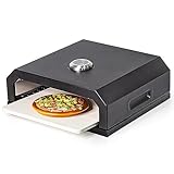 Outdoor Pizzaofen mit Thermometer - Tragbarer Holzofen für Gas/Elektro/Kohleofen - Camping Home...