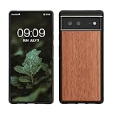kwmobile Hülle kompatibel mit Google Pixel 6 Hülle - Holz Case - stoßfestes Handy Cover - TPU...