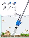 boxtech Aquarium Elektrisch Sand Kies Reiniger, Fischbehälter Staubsauger, Wasserwechsel Pumpe,...