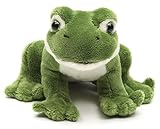 Uni-Toys - Grüner Frosch Plushie, sitzend - 13 cm (Länge) - Plüsch-Wassertier - Plüschtier,...