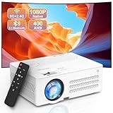 Beamer 4K Unterstützt, 15000L Native 1080P 5G WiFi Bluetooth Projektor, AKATUO 350ANSI Mini LED...