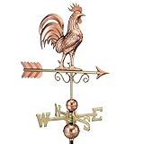 Good Directions Bantam Rooster Wetterfahne Reines Kupfer