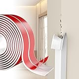 Selbstklebend Kantenschutz Leisten – Flexible Weichsockelleiste für Türen, Fenster, Wände,...