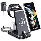 VCVS 30W USB C Superschnell Ladestation kompatibel mit Samsung Watch und Handy, 3 in 1 Ladegerät...