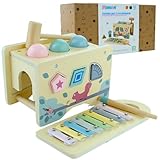 MERKAN Holzspielzeug für Kinder, Klopfbank, Sortierer, Glocken, Xylophon, Pädagogisches...