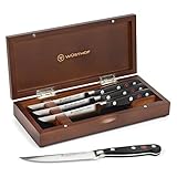 Wusthof Classic Steakmesser mit Holzscheide, 4 Stück