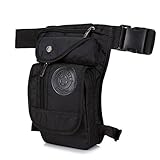 Xieben Multifunktion Nylon Beintasche Hüfttasche Leg Bag Gürtel Taille Tasche Gürteltasche...