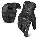 aaasportx Motorradhandschuhe Wasserdicht Winter Warm Motorrad Handschuhe Motorradhandschuhe Knuckle...