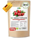 EWL Naturprodukte Hagebuttenpulver BIO 500g, Hagebuttenpulver in Rohkostqualität, Bio...