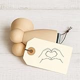 Stempidoo - Maxi Mini - Motivstempel - Herzhände - Hände die ein Herz formen - Stempel für Büro...