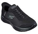 Skechers Damen Go Walk Flex Grand Entry Sneakers, Schwarzer Textilrand, 40 EU