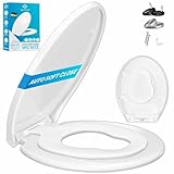KESSER® WC Sitz mit Absenkautomatik Toilettendeckel Quick-Release-Funktion und Softclose - einfache...