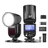 NEEWER Z1-S TTL Blitzgerät mit rundem Kopf für Sony Kameras, 76Ws 2,4G 1/8000s HSS, 10 Levels LED...