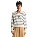 GANT Striped Monogram C-Neck Sweat - S