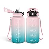 HoneyHolly Trinkflasche 500ml, Auslaufsicher, Wasserflasche BPA-Frei, Motivierende mit...
