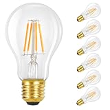 Kowanie LED E27 Vintage Lampe - 4W A60 Warmweiss Glühbirne 2700K Leuchtmittel Edison Retro Birne...