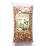 Naturholz-Pellets Einstreu 20 L | 100% natürliche Holzpellets für Kaninchen, Meerschweinchen,...