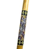 Didgeridoo Bambus Holz Aborigini bemalt geschnitzt Instrument fair Gecko Schildkröte Dot Painting...