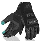 WESTWOOD FOX Motorradhandschuhe Herren Damen Winter Wasserdicht Thermo Touchscreen Leder...