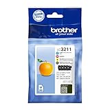 Brother LC-3211VAL 200 Seiten, schwarz, cyan, magenta, gelb, Tintenpatrone – Tintenpatronen...