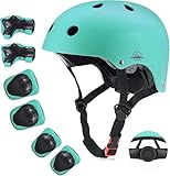 Kinder-Fahrradhelm, CPSC-zertifiziert, mit Knieschonern, Ellenbogenschonern, Handgelenkschonern,...