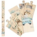 Otuuz Messlatte Kinder Holz mit Tiermotiv Messlatte für Baby Dekoration für Kinderzimmer...