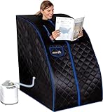 Serenelife Infrarotsauna, Mini Sauna für zuhause, Dampfsauna für zuhause, Portable Sauna,...