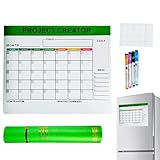 Magnetischer, trocken abwischbarer Planer, monatliche To-Do-Listen-Planungstafel mit trocken...