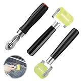 Andrückrolle, 3 Stück Andruckrolle 3mm/30mm/50mm Gummirollen, Professionell Spurlosen Rollen,...