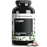 L-Lysin – 365 Kapseln – 800mg pures L Lysin aus 1000mg L-Lysin HCl/Tag – Aus pflanzlicher...