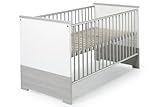 Schardt Eco Silber Kombi-Kinderbett 70x140 cm