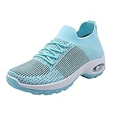 Weiße Sneaker Damen Weiss Bunt Elegant Classic Sportschuhe Joggingschuhe Laufschuhe rutschfest...