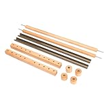 ZYHARUKO Multifunktionaler Stickrahmen, rechteckig, verstellbarer Holzrahmen, Werkzeug für...