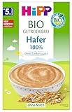 HiPP BIO Getreidebrei 100% Hafer (7 x 200g), ab 5. Monat, ohne Zuckerzusatz, sanft zu Babys...