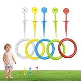 Ringwurfspiel für Erwachsene | Interaktive Gartenspiele für | Sportzubehör für den Hof für...
