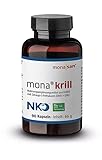 MONASAN mona® krill, 90 Kapseln, NKO Krillöl mit Omega 3 Fettsäuren, DHA + EPA, Phospholipiden,...