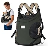 ALLSOPETS Hundetragerucksack, Tragbarer Haustiertragerucksack für Katzen Hunde Welpen, Integrierter...