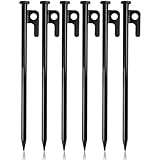 Flintronic Zelt Heringe Stahl Erdnägel, 6Pcs Zelt-Heringe aus Stahl, 30 cm Stabil Camping...