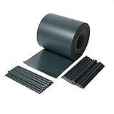 iFence PVC Sichtschutzstreifen 19cmX40 Meters inkl. 26 Clips Diverse Farben (Anthrazit 40m)