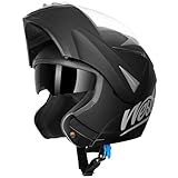 Westt Motorradhelm Herren Damen Klapphelm Jethelm mit Kinnschutz Integralhelm Scooter Roller Helm...