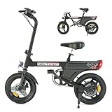 RAOO MIN E Bike, e Bike Herren und Damen Fahrrad tragbar City-Pendler, Elektrofahrrad Max. 25 km/h,...