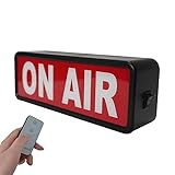 On Air Lichtschild Aufnahmeschild Studio Warnschild für (Studio/Heimstudio/Unternehmen/Schreibtisch...