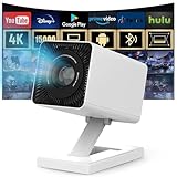 Mini Beamer Unterstützt 4K 1080P, Mini Projektor mit WiFi 6 und Bluetooth 5.4, Tragbarer Projektor...