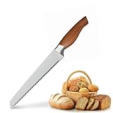 D.VARA Brotmesser 20cm für verschiedene Brotsorten-Premium Qualität - Brotmesser mit Wellenschliff...