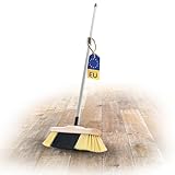 Novaliv Zimmerbesen mit Stiel FEINE KUNSTBORSTEN Besen weiche Borsten dicht besetzt Schrankbesen...