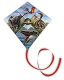 Günther Flugspiele 1165 - Einleiner- und Sportlenkdrachen Jurassic World, ca. 78 x 78 cm, 2 in 1...