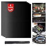 Lifhety 4 Stück Dauerbackfolie für Backofen, 40x33cm Antihaft Backmatte, Backpapier...