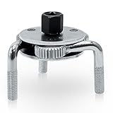 CCLIFE Ölfilterschlüssel 3-armig Cr-V Ölfilterspinne mit 3/8'' x 1/2'' Adapter Ölwechselwerkzeug...