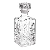 Bormioli Rocco Whisky Karaffe Selecta (Farbe klar, Dekanter 1000 ml, spülmaschinenfest, Glaskaraffe...