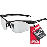 ALPINA Twist Five HR V - Selbsttönende, Bruchfeste und Beschlagfreie Sport und Fahrradbrille mit...
